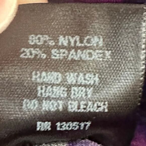 K-Deer Purple Leopard Print Splash Leggings - Picture 6 of 6